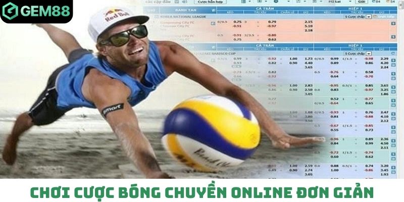 Chơi cược bóng chuyền online đơn giản