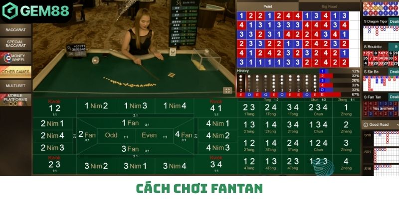 Cách chơi Fantan